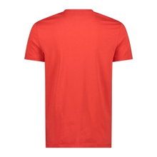 CMP Freizeit-Wander-Tshirt Logo Print (Baumwolle) rot Herren